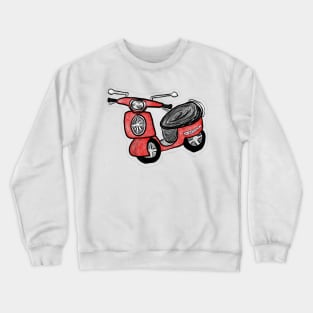 Red scooter Crewneck Sweatshirt
